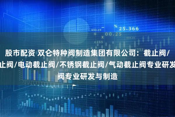 股市配资 双仑特种阀制造集团有限公司:截止阀/法兰截止阀/电动截止阀/不锈钢截止阀/气动截止阀专业研发与制造